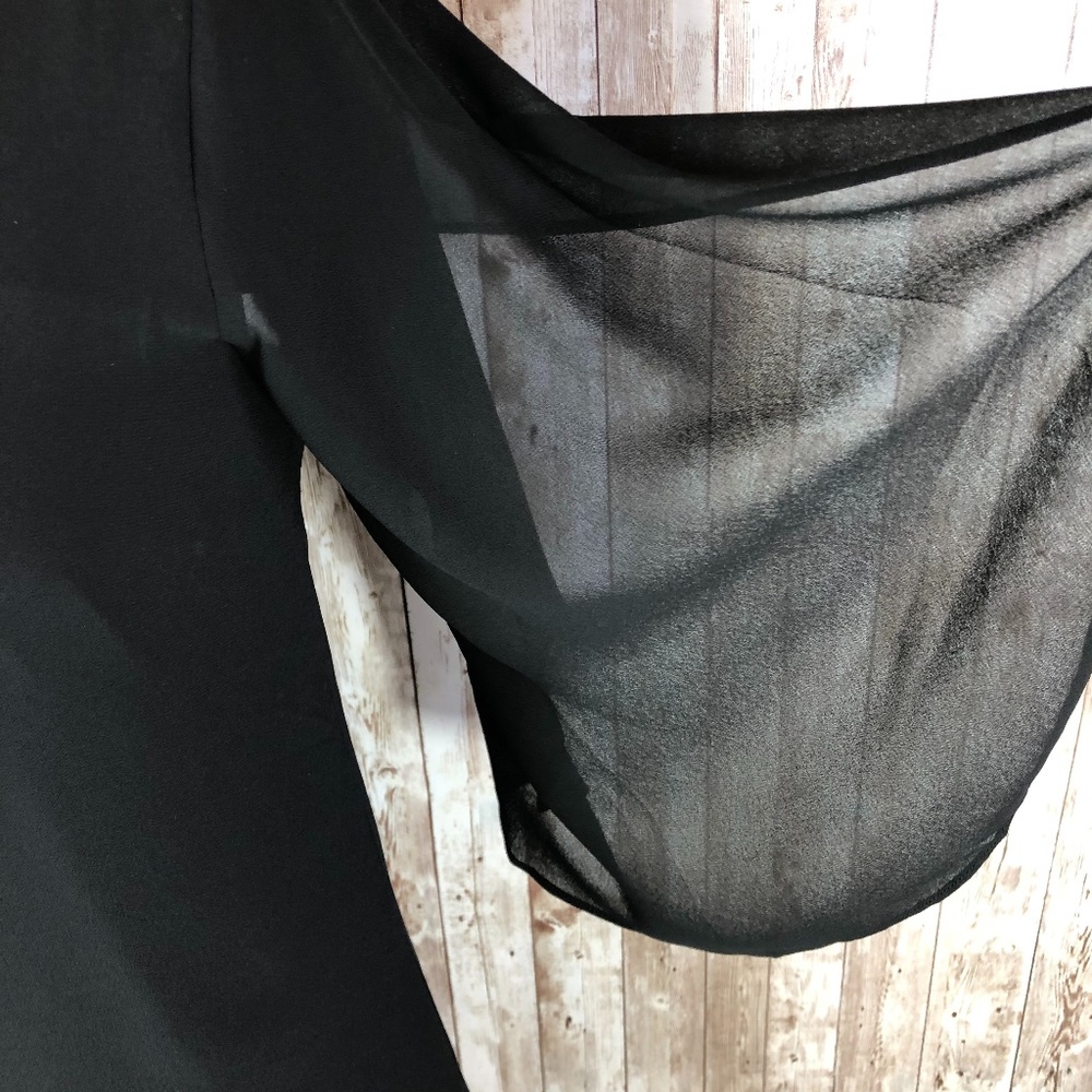 DL Daily Look Naked Zebra Chiffon Sleeve Dress